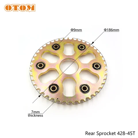 OTOM для Yamaha XG250 XG 250 запчасти для мотоциклов TRICKER 428 задняя цепная пластина 45T 48T 50 T приводная передняя Звездочка 15T 428H-132 звенья