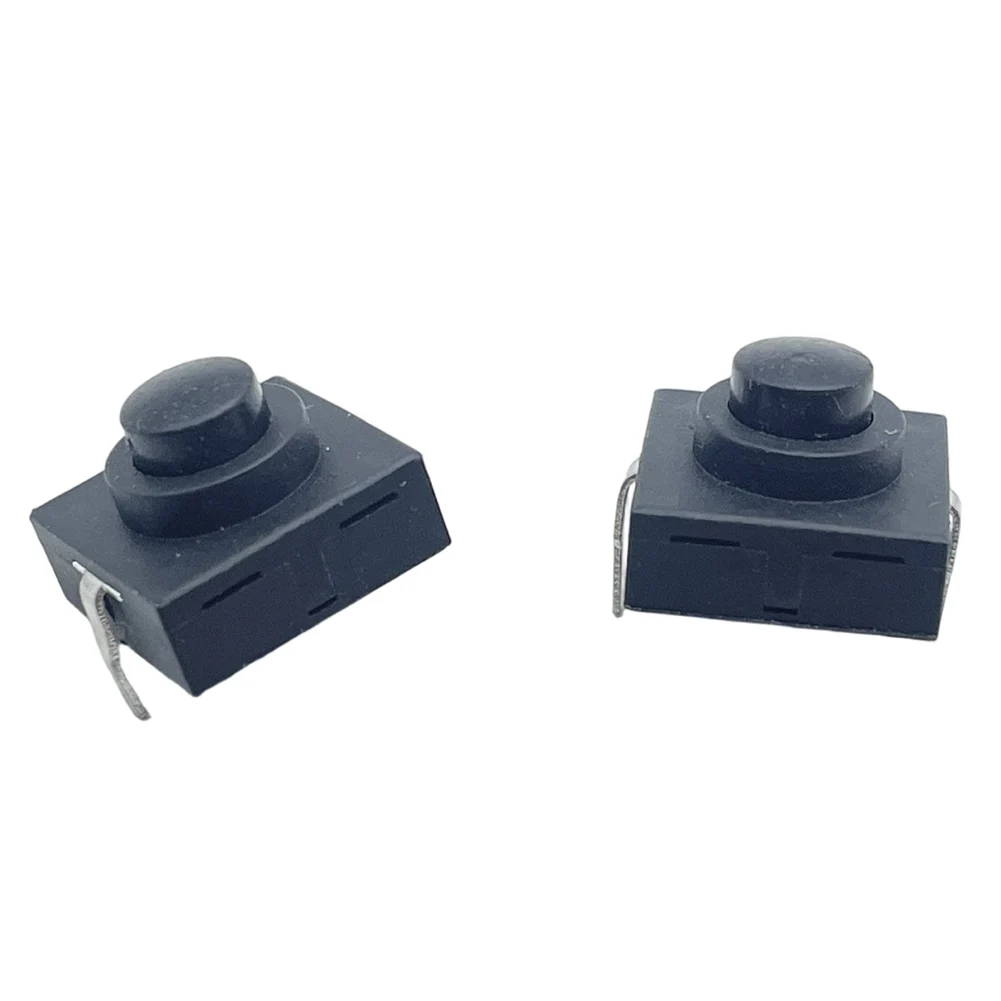 10PCS Flashlight On-Off Switch 12x12x9.4mm Self-locking Mechanical Button 1A 30V DC for Small Form Factor Lighting Devices