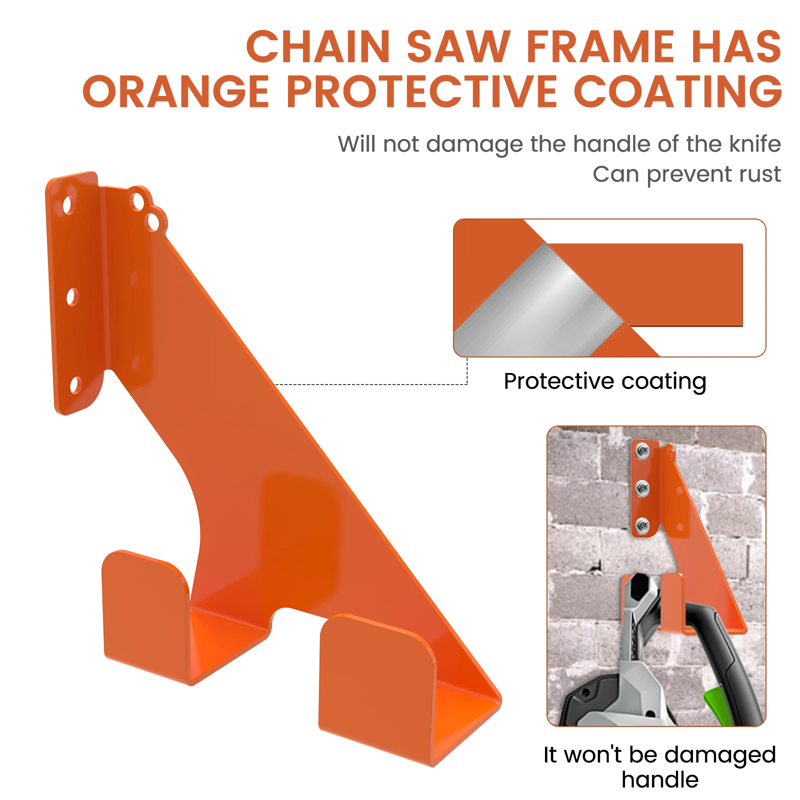Heavy Duty Chainsaw Hooks Holder Wall Mount Chainsaw Storage Rack Suitable for 009  360 Chainsaws Hanging Rack