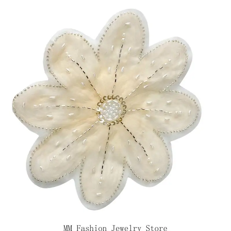 

D0UB креативные цветочные броши, модные нашивки для одежды, съемный орнамент для платья