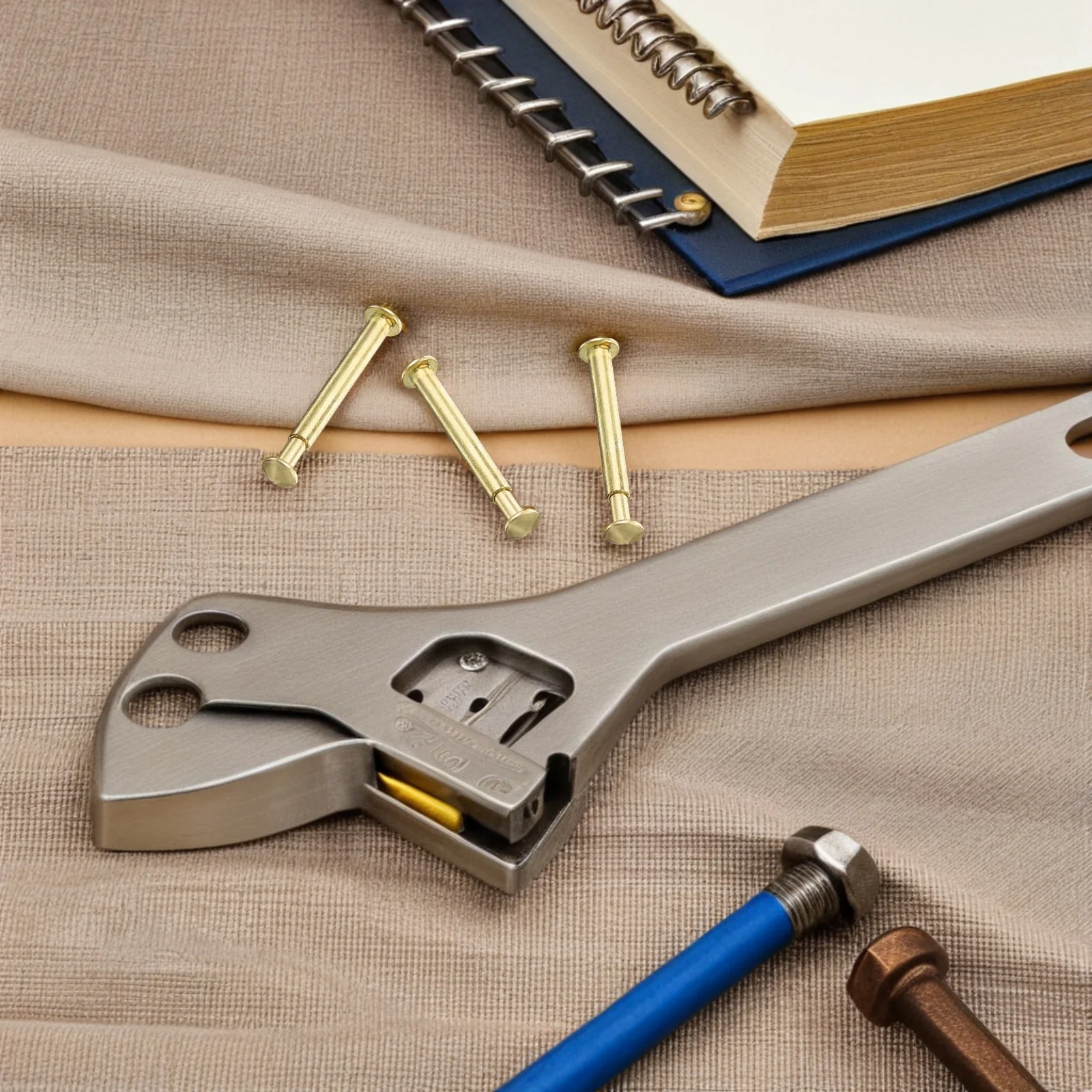 

20Sets Folding Fan Replacement Hardware 21Mm Golden Rivets Nuts Fasteners Kit for Fan Repair Assembly Decorative Joint Connector