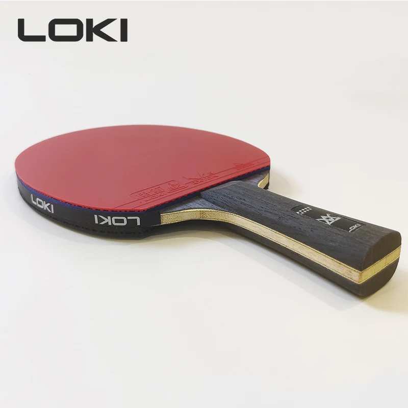 Loki 9 Ster Professionele Ping Pong Racket Aanval-Loop Hoge Kleverige Tafeltennis Racket Carbon Blade Paddle