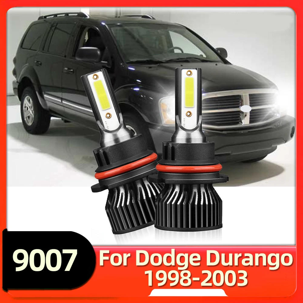 

LSlight 2Pcs LED Headlight Auto Bulb Headlamp Kit 9007 HB5 Hi/Lo Beam 12V 6000K For Dodge Durango 1998 1999 2000 2001 2002 2003