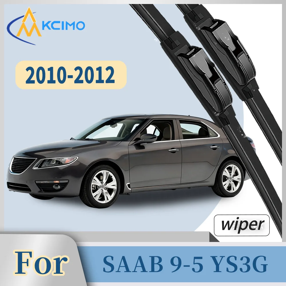 

Premium Rubber Front Windscreen Wiper Blades For SAAB 9-5 YS3G 2010-2012 Quiet Smooth Wiping Waterproof Windshield Kit 2Pcs