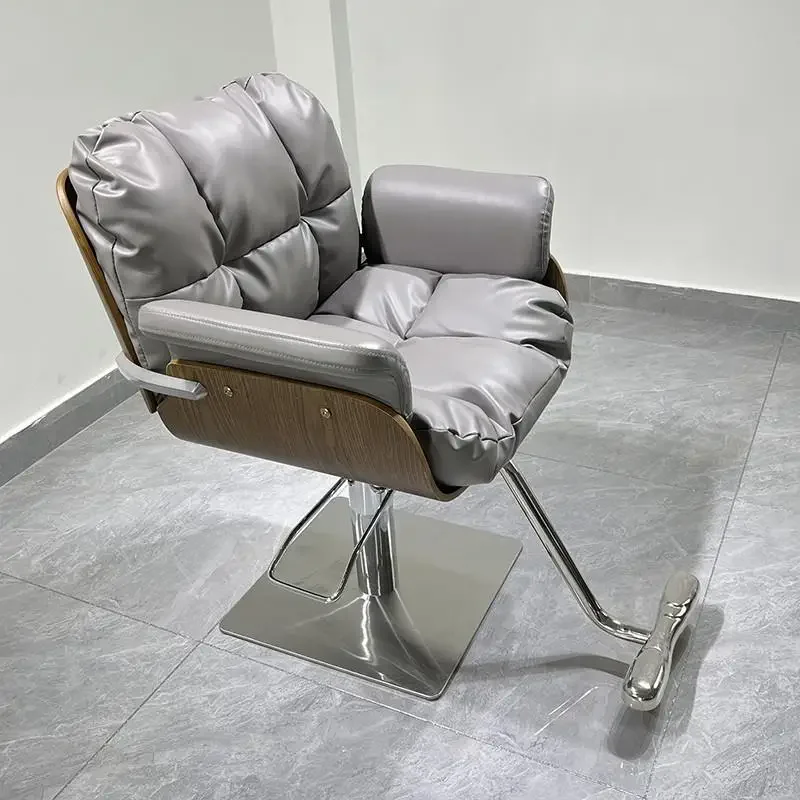 

Маникюрные золотые парикмахерские кресла для парикмахерских, металлические роскошные кресла для салона красоты, оборудование для парикмахерских, мебель Silla De Barbero