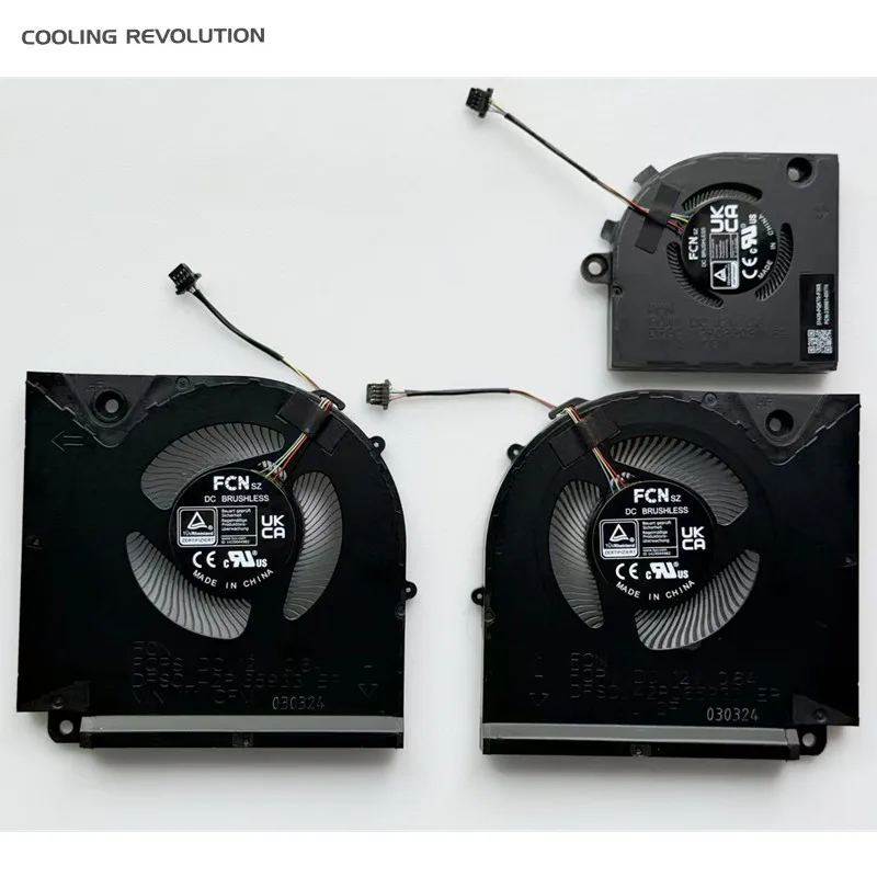 New Original Laptop CPU GPU Cooling Fan For Gigabyte AORUS 17 BSF BKF X7LF X7LBSF