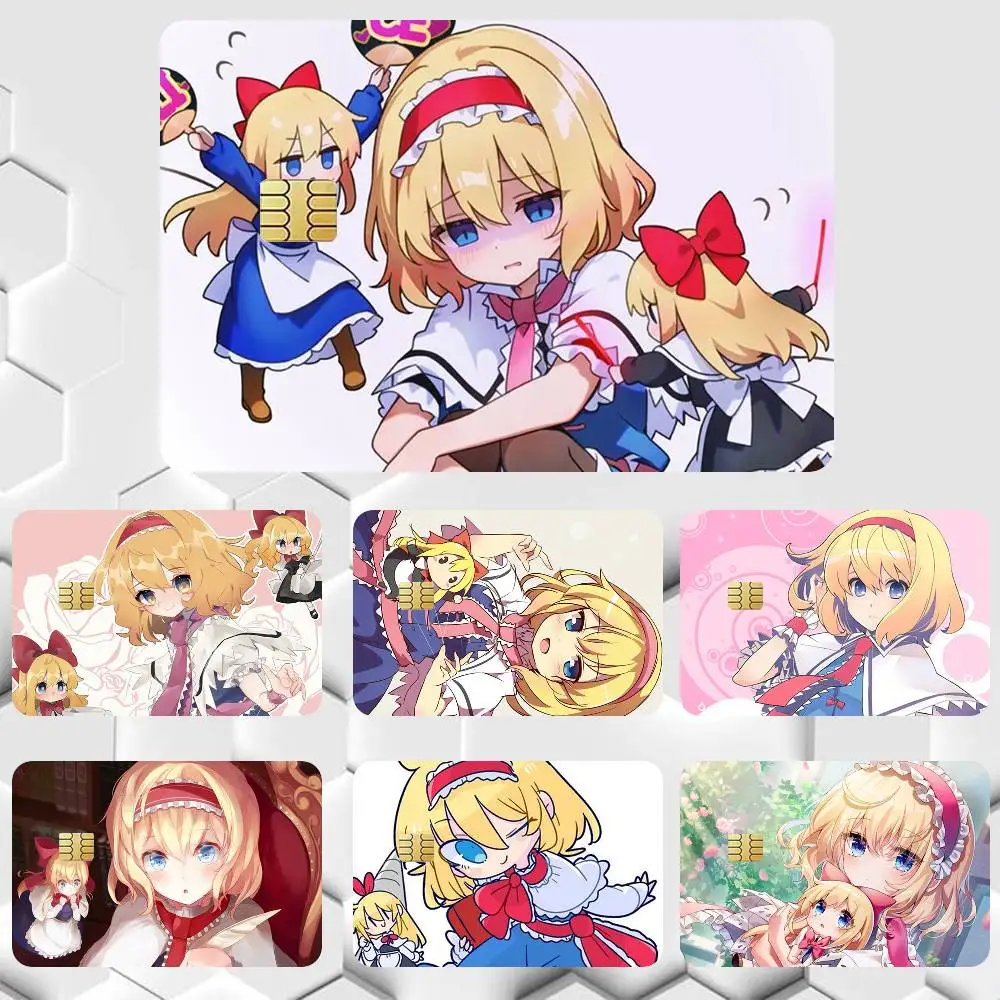 Alice Margatroid TOUHOU   Sticker Film Tape Skin for Credit Card Debit Card Cartoon Waterproof Stickers