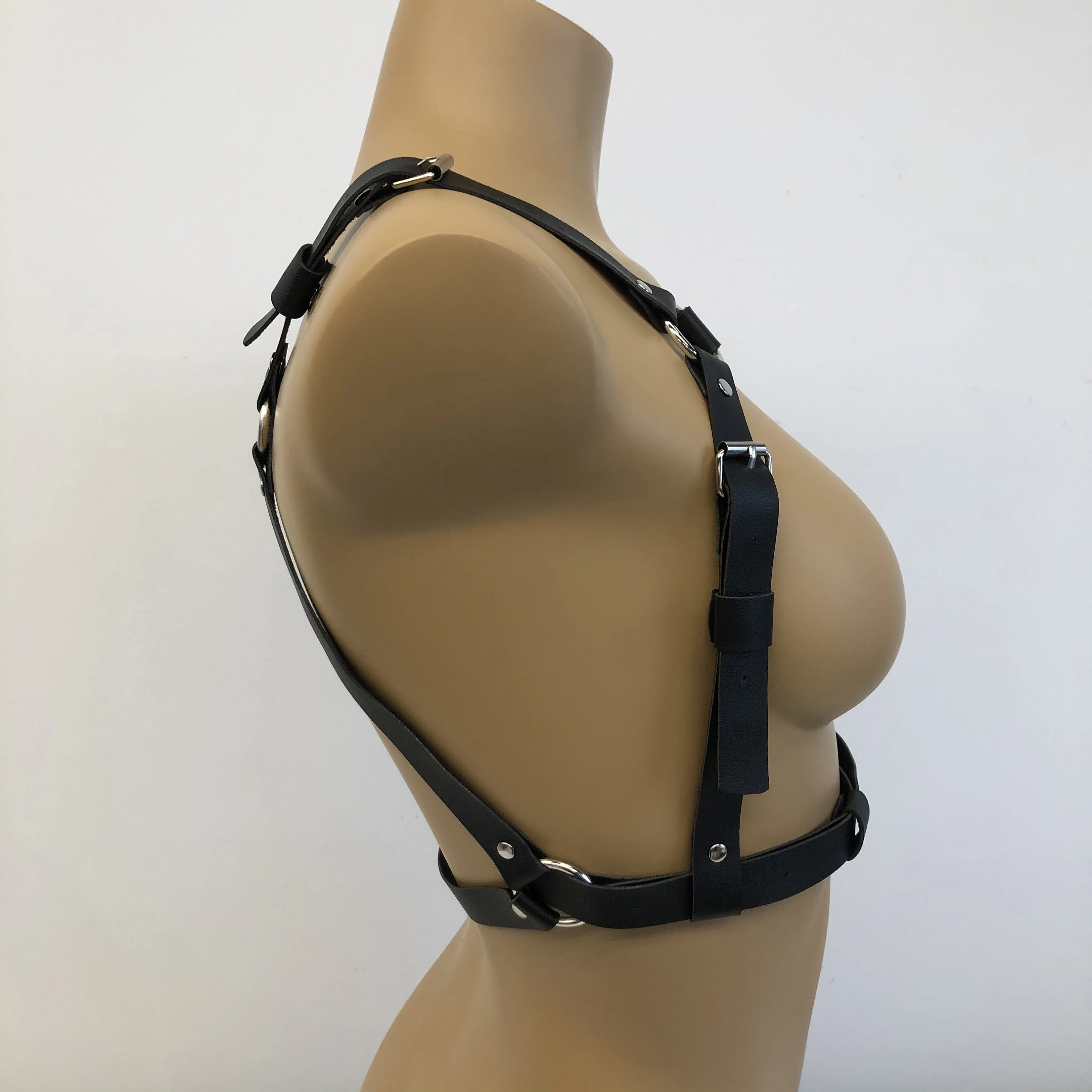 Women Fashion Waist Belt Leather Strap Chest Strap Suspneder for Women Decorative Harness Straps Gothic Clothing Accessorie