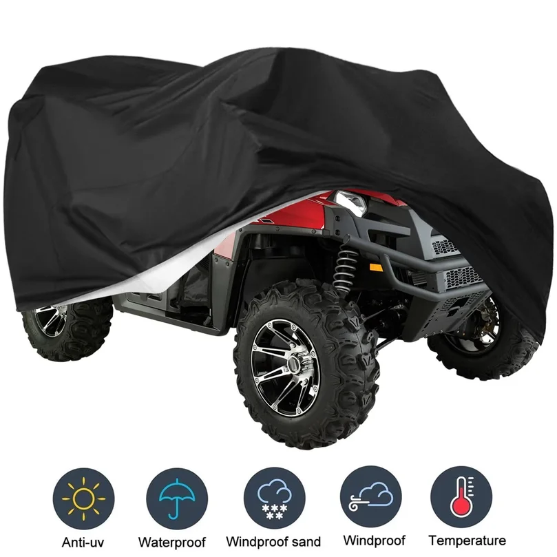 ATV Cover Universal 190T Oxford Motorcycle Waterproof Cover Outdoor Protection Dust Motorbike Vehicle Scooter Bicycle Protective