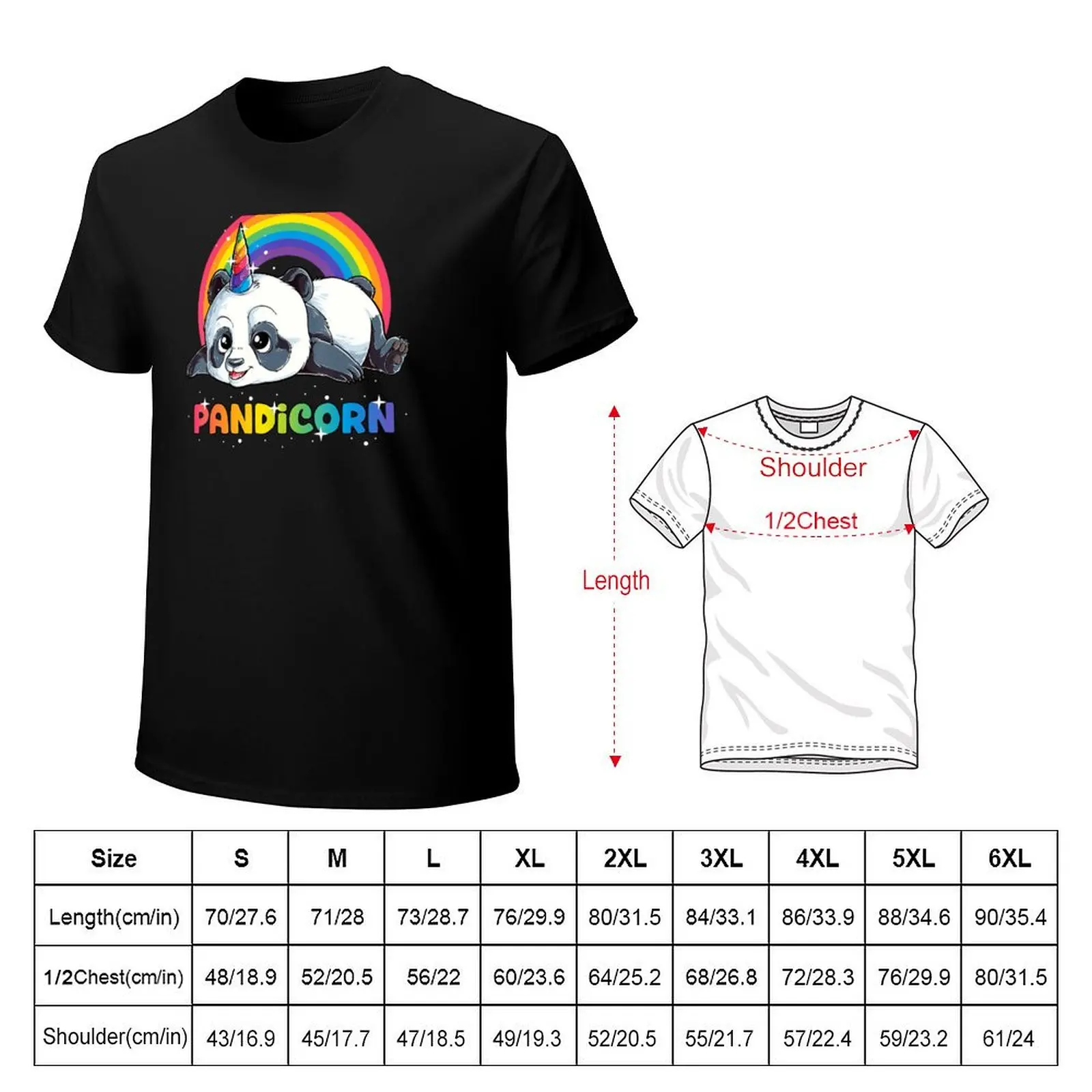 Panda Shirts for Girls Women Pandicorn Unicorn Pandacorn Tee T-Shirt plain graphic t shirt vintage mens graphic t-shirts hip hop