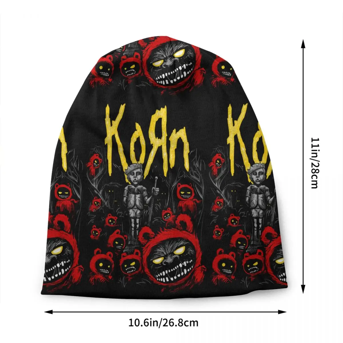 Custom Kornse Heavy Metal Music Bonnet Hats Fashion Knitted Hat For Men Women Winter Warm Skullies Beanies Caps