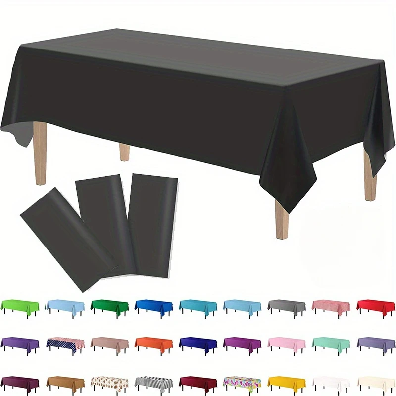 Disposable Plain Thickened Tablecloth,Solid Color Tablecloth,Party Decoration Arrangement,Table Decor,Party Decor,Holiday Decor