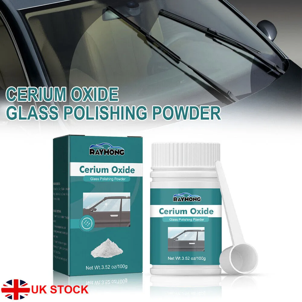 100G Deep Scratch Remover Repair Glass Polishing Kit Cerium Oxide Powder UK 2024