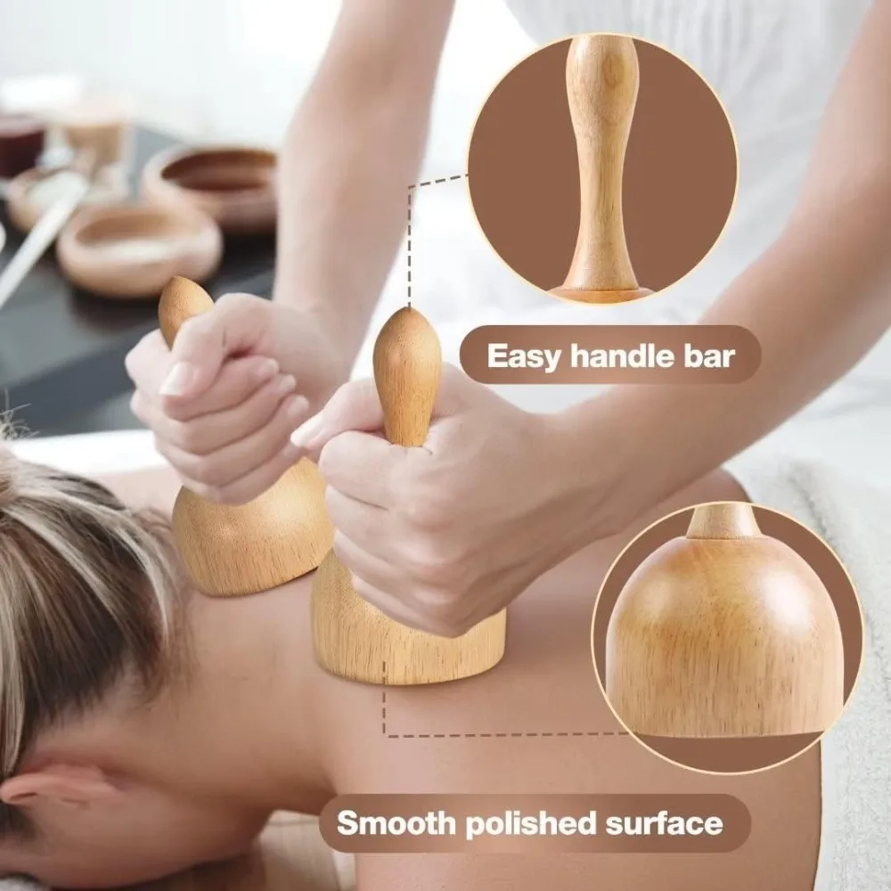 10-in-1 Wood Therapy Massage Tool Set for Body Shaping, Muscle Pain Relief, and Lymphatic Drainage - Image 3