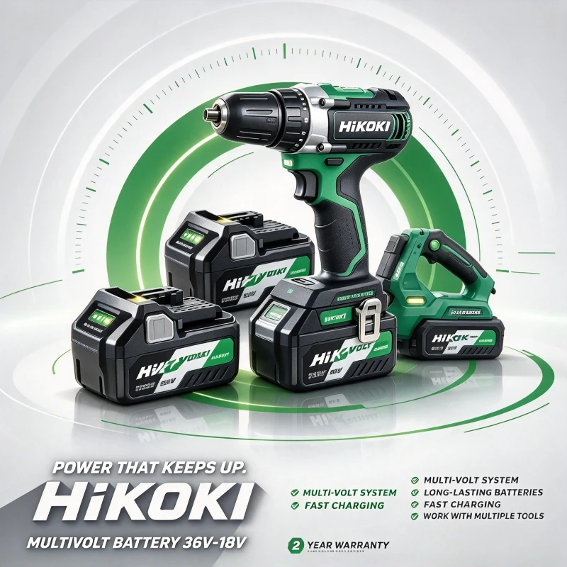 HiKOKI BSL36B18 MultiVolt Li-ion Battery 18V 8.0Ah 21700 Cells for Hitachi Cordless Drill Angle Grinder Circular Saw Power Tools