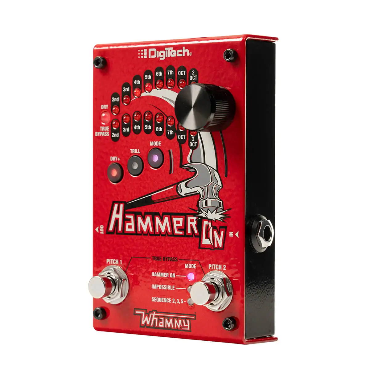 دواسة DIGITECH Hammer-On Whammy Style للجيتار والباس - Pitch Shift، Arpeggio، Detune، Harmony FX