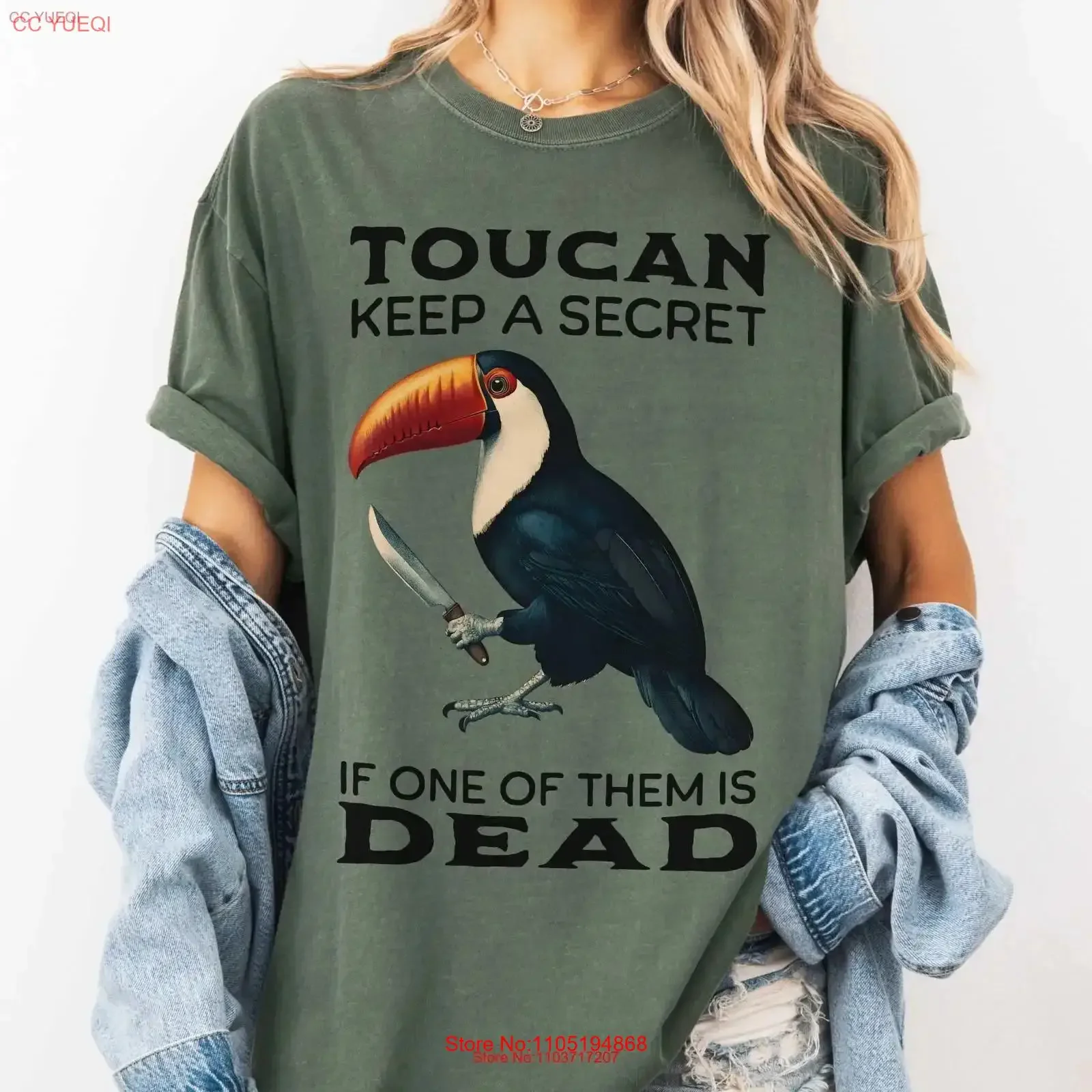 Toucan Keep a SecreT T Shirt Funny Bird Pun Animal Oversized Jungle Wildlife for Nature Lover vintage Washed Soft