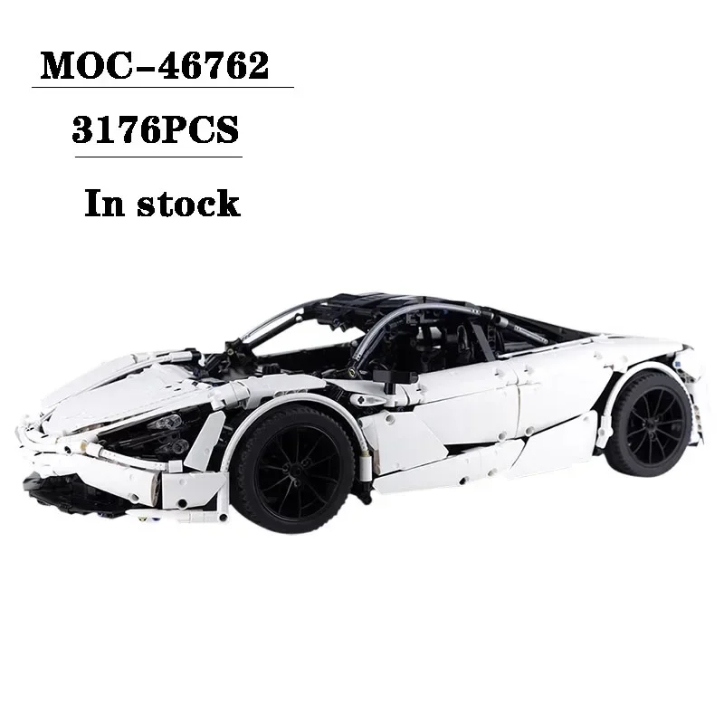 Designer MOC-46762 New Super White City Speed Sports Car 3176 Parts importer nights Model Adult Kids dos Birthday Toys