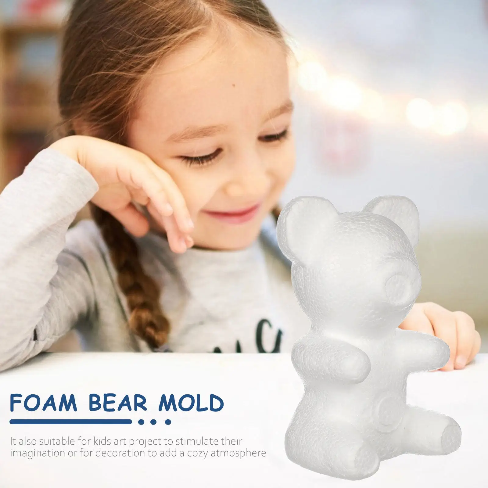 

Набор для творчества из 6 пенопластовых фигурок медведей (20 см) для декора ко Дню святого Валентина, свадебных подарков, аранжировки цветов, креативных подарков для вечеринок