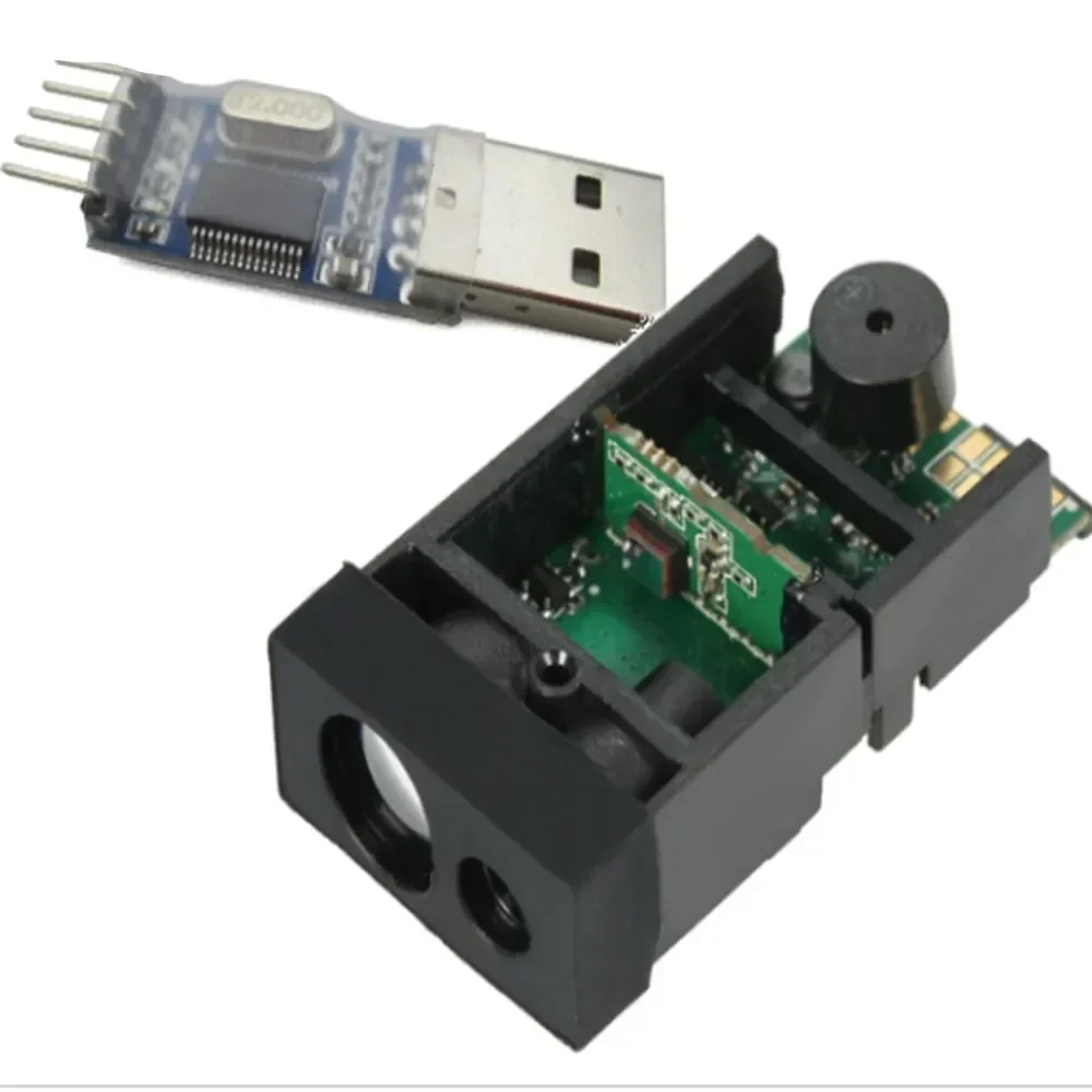 

NEW TTL level of 50-meter laser ranging module sensor is connected with single chip microcomputer to RS232 485 serial port