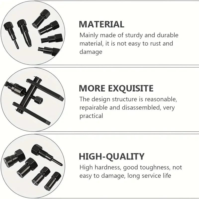 10pcs Practical Bearing Puller Motorcycle Bearing Removal Tool Puller with Box Motorcycle Internal Bearing Puller Kits image 4
