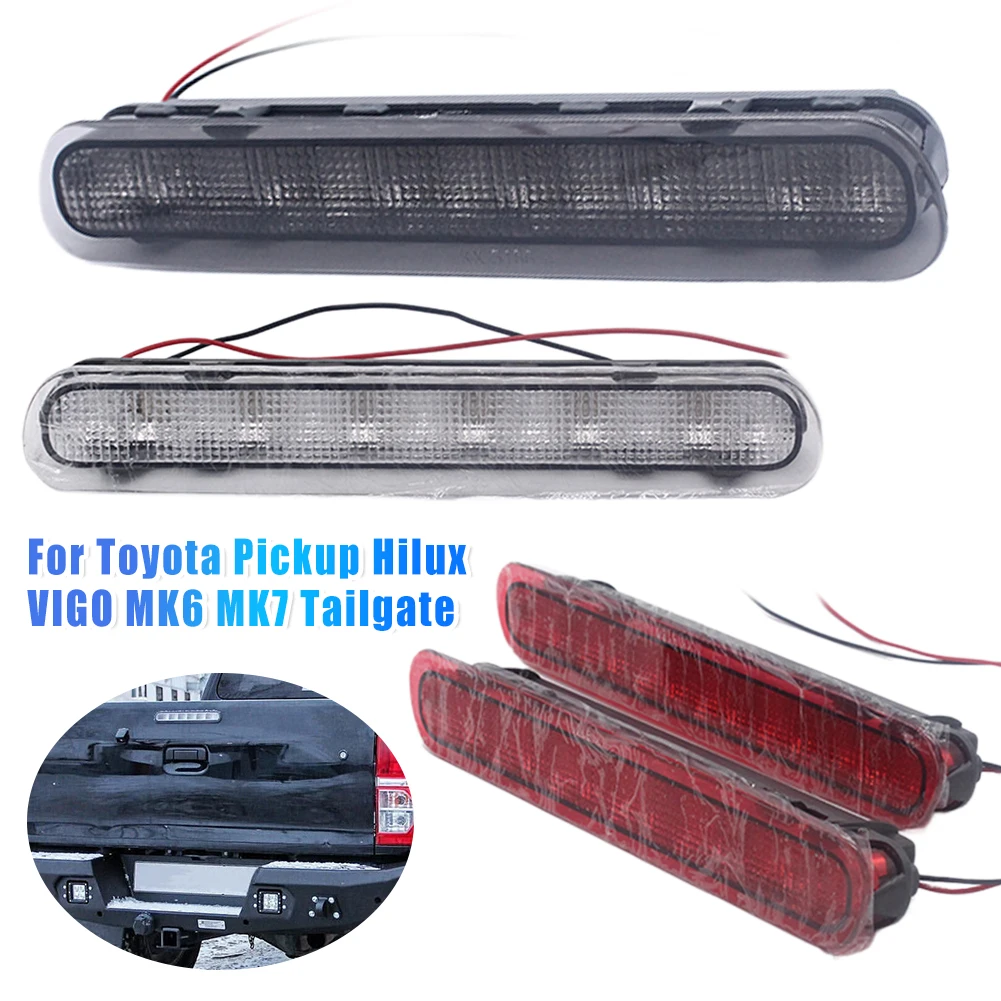 

Smoked Rear 3rd Brake Light Black 3rd Brake Stop Light Lamp Tailgate Third Brake Light for Toyota Pickup Hilux VIGO 2005-2014