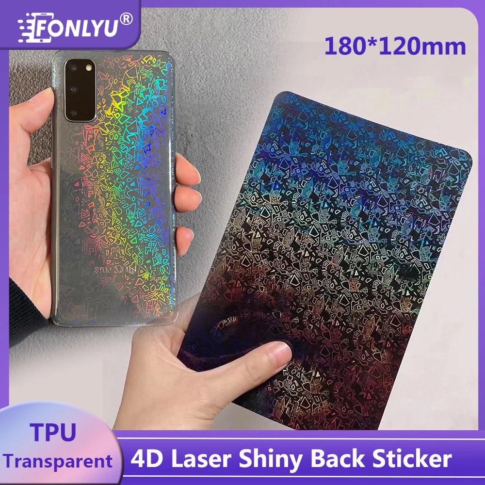 

FONLYU 4D Transparent Laser Phone Back Skin Sticker for iPhone 16 15 Pro Max Rear Cover Protective Film Cutting Machine Plotter