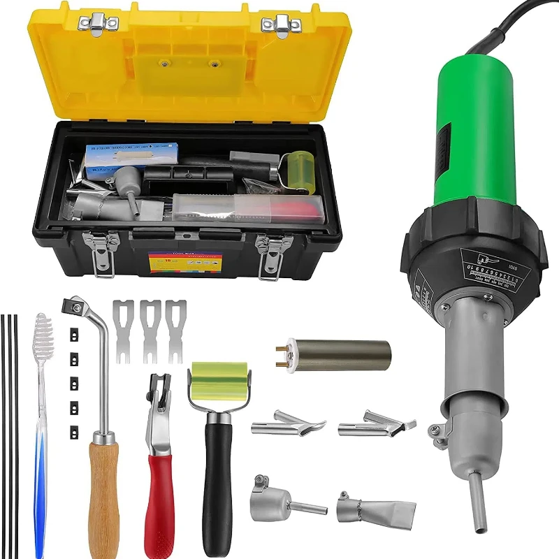 1600W Plastic Lasmachine Lasgereedschap Heteluchtpistool 20? 600? Variabele Temperatuurregeling 21 Stuk Heteluchtpistool Kit - afbeelding 2