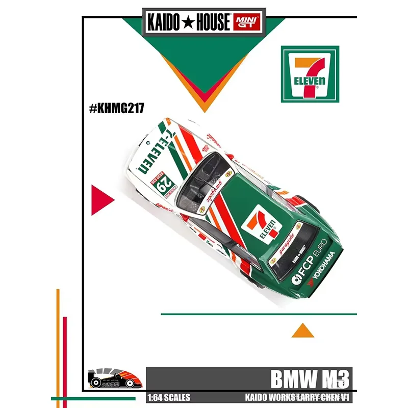 Kaido House MINIGT 1:64 BMW M3 KAIDO WORKS LARRY CHEN V1 USA Exclusive Alloy Die Cast Car Model Gift