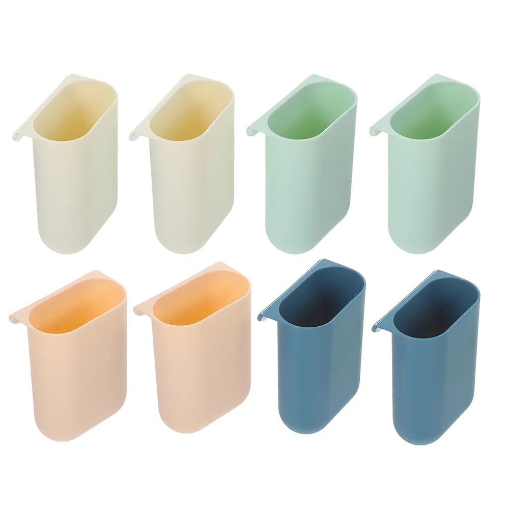 

8Pcs Hanging Organizer Cups Material Rolling Cart Accessories Desktop Container for Art Craft Supplies Storage Basket