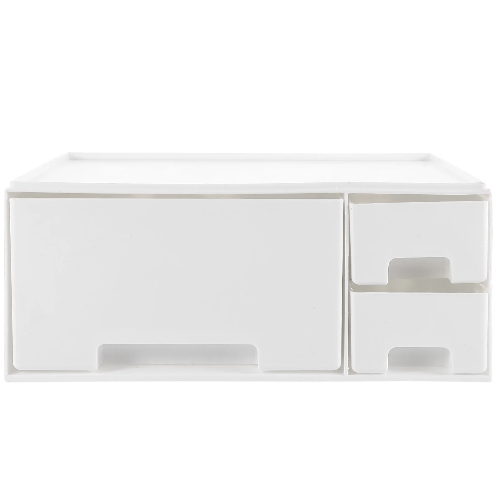 

Computer Monitor Riser Storage Box White Drawer Desk Organizer Notebook Stand Screen Holder Tablet Display Rack