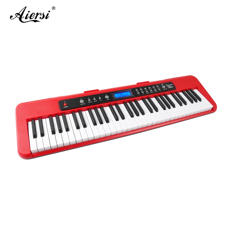 Aiersi Brand New Cheap Red 61 Touch response keys Keyboard Instruments Electronic Organ Musical Instrument A828