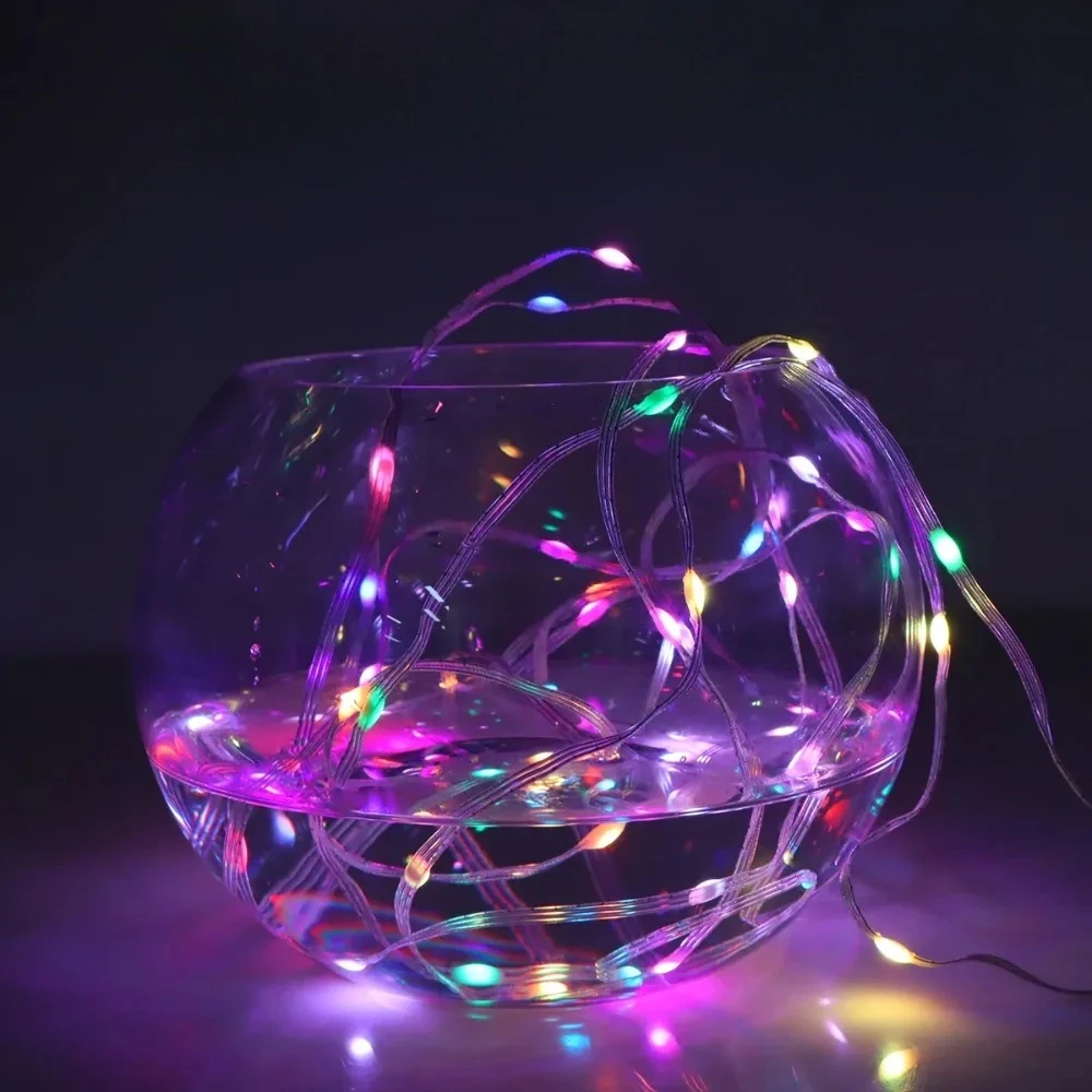 USB RGBIC LED Lighting String Bluetooth Music Dream Color Light 5V Christmas Birthday Party Garland Decor Fairy Lights for Home