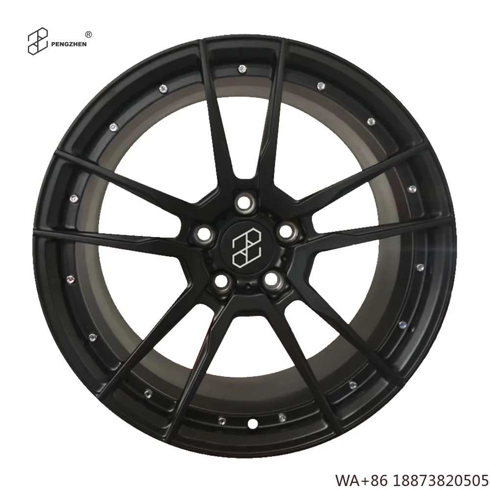 For  Customized Black Forged Double 5 Spoke 5x112 18 19 20 21 Inch Passenger Car Wheels for Audi Rs6