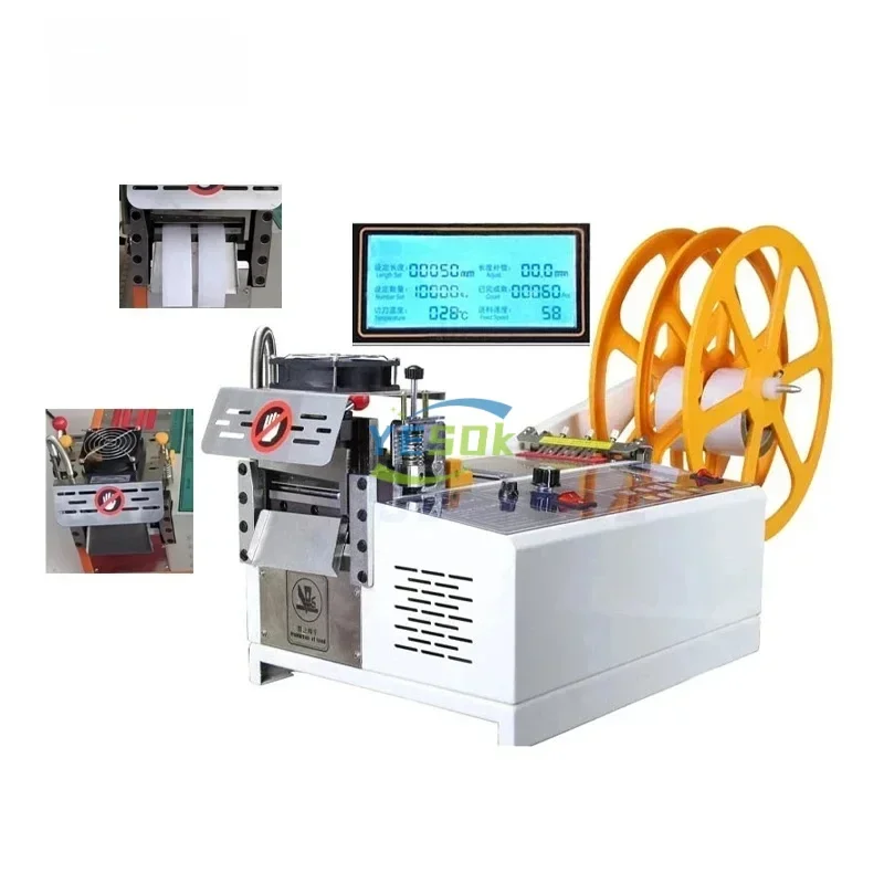 

Automatic Computerized Rope Cutting Machine Cold and Hot Zipper Cutting Ribbon Cutting Webbing Machine Elastic Band