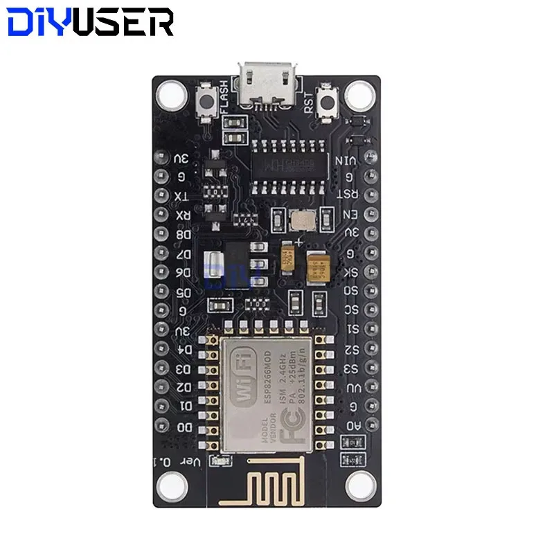 DIYUSER Wireless Module CH340 CP2102 NodeMcu V3 V2 Lua WIFI Internet of Things Development Board Based ESP8266 ESP-12E