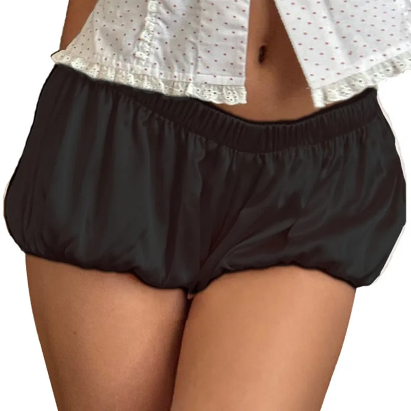 WPNAKS Vrouwen Bloomer Shorts Zomerkleding Lage taille Effen kleur Sexy Casual Shorts Streetwear voor dagelijks feest