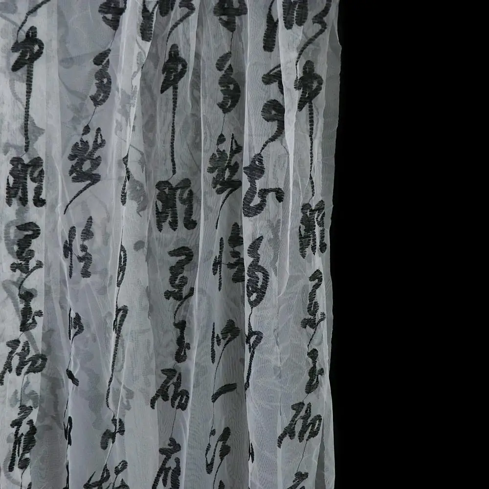 Traditional Chinese Calligraphy Curtain Written Poetry Vintage Antique Style Photography Backdrop Chinese Calligraphy Home Decor