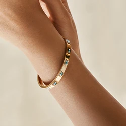 PAPERPLUS | Women Evil Eye Gold Bracelet. Stainless Steel.Turkish Charm Accessories. New