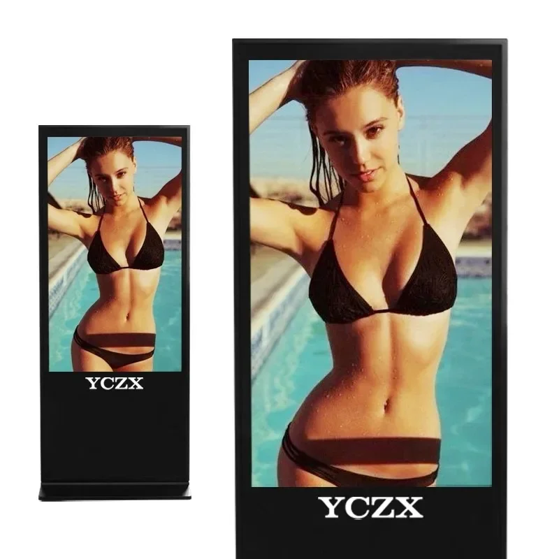 55 Inch Floor Stand Advertising Display Digital Signage Player Led Digital Display With Android OS Advertising Kiosks