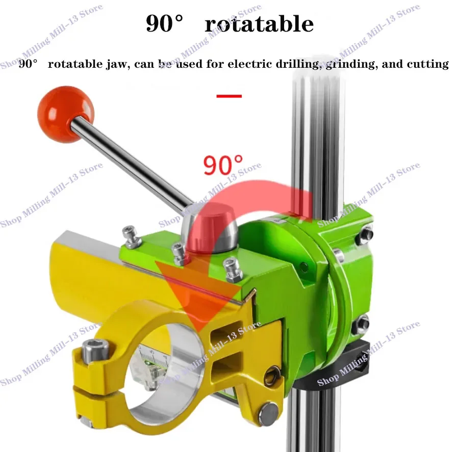 90° rotatable Multi-function Electric Stand Woodworking Drilling Positioning Table Bench Drill Holder Vice Pliers Bench Clamp