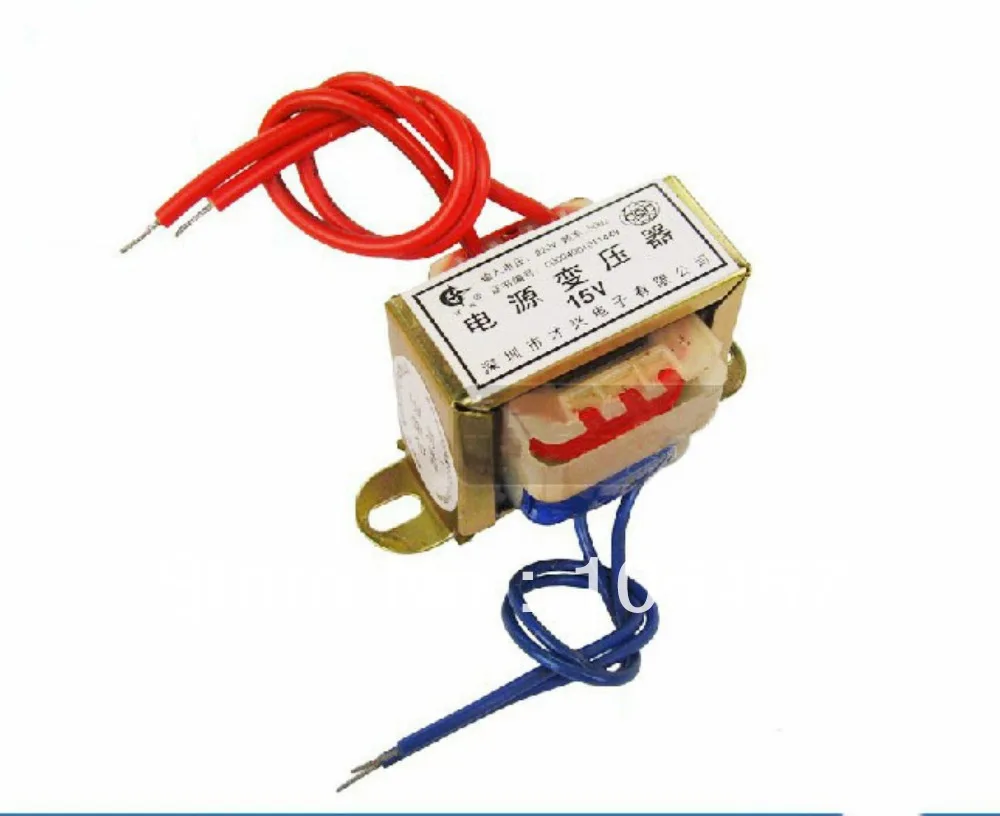 10W EI Ferrite Core Input 220V 50Hz Vertical Mount Electric Power Transformer Output Voltage