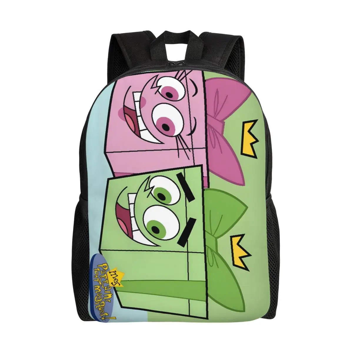 

Пользовательские рюкзаки с 3D-печатью The Fairly Oddparents для школы, колледжа, дорожные сумки для мужчин и женщин, сумка для книг, подходит для 15-дюймового ноутбука
