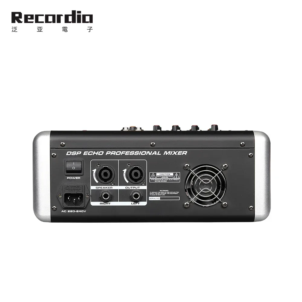GAX-ML4 Professional 4 Channel Power Mixer 250W*2 16 DPS DJ Amplifier with LCD Display MP3 Metal for Karaoke Stage KTV