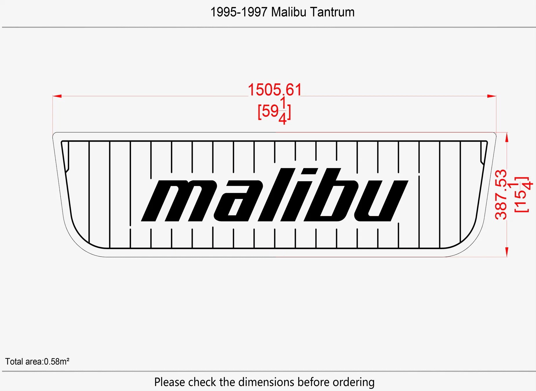 Non-Slip EVA Faux Teak Marine Mat Self-Adhesive 6mm Yacht Cockpit Pad for 1995-1997 Malibu Tantrum Boat Decking Easy Install