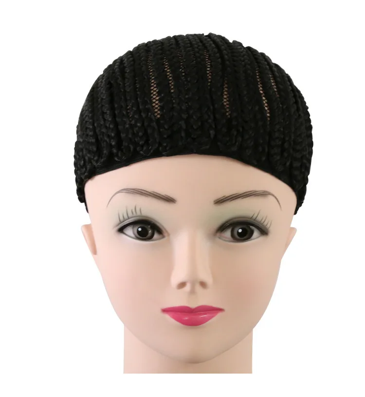 Exquisite braided wig cap crochet corn hat easy to sew hat used to make wigs without glue hair mesh crochet wig cap