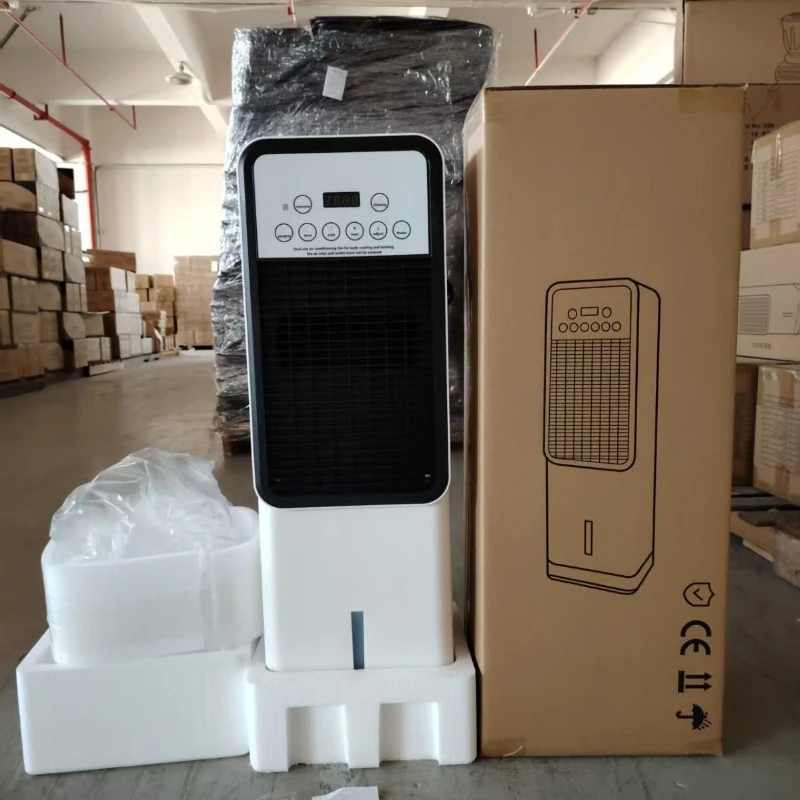 Dual-purpose mobile air conditioner fan, office and household vertical floor heater