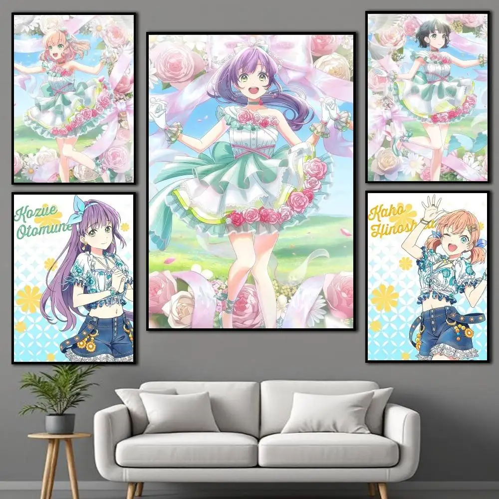 

STEP UP H-Hasu no S-Sora Poster Self-adhesive Art Waterproof Paper Sticker Coffee House Bar Room Wall Decor