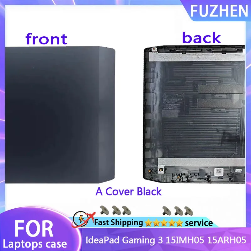 New For IdeaPad Gaming 3 15IMH05 15ARH05 LCD Rear Cover/Front Frame/Palm Pad/Bottom Cover/hinge Black