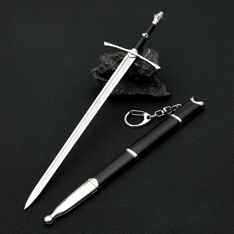 8.6in/22 سنتيمتر المعادن البهجة السيف الفيلم الأجهزة الطرفية الحلقات كاتانا سلاح الأوسط أراغورن نارتيل السيوف كاتانا ألعاب أطفال